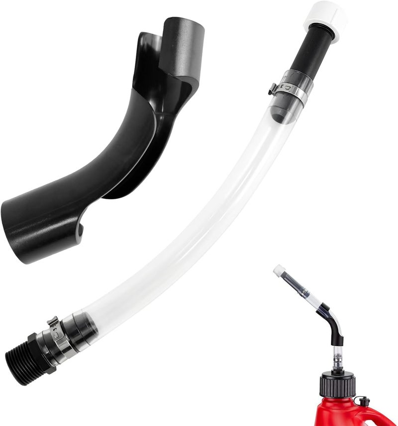AMZAUTO VP Fuel Jug Hose, Tank Nozzle for VP Racing Fuel Jug 3/5.5 Gallon Gas Can, Gas Can Spout Replacement with 45 Degrees Hose Bender - Image 1